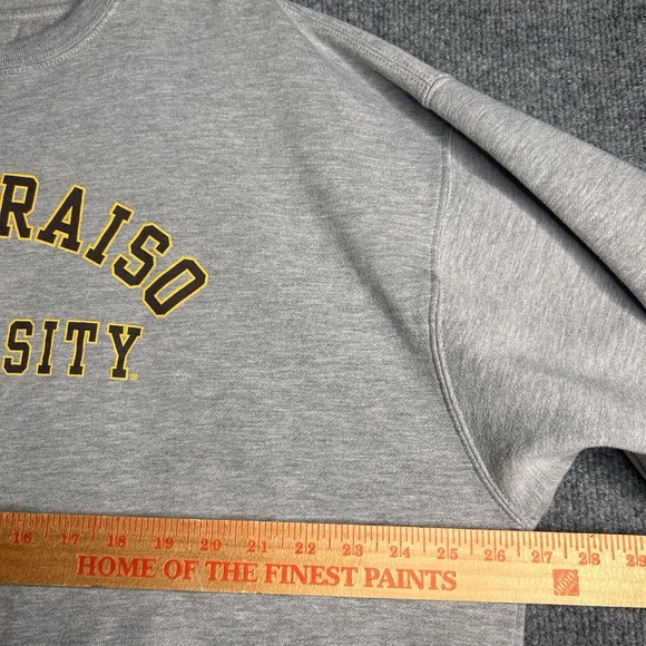 Valparaiso University Crewneck Sweatshirt Adult Size 2xl Jansport Gray - Picture 6 of 7